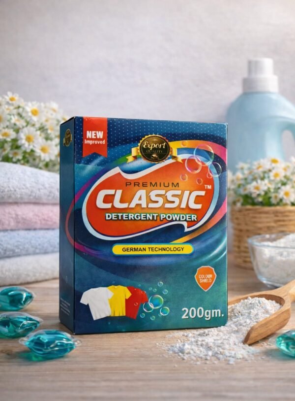 Premium Classic Detergent Powder – 200gm Pack