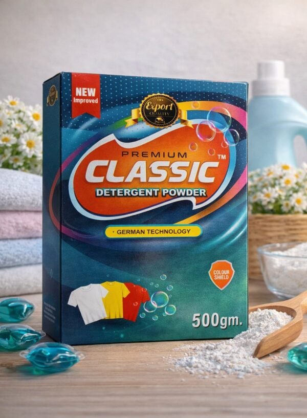 Premium Classic Detergent Powder – 500gm Pack
